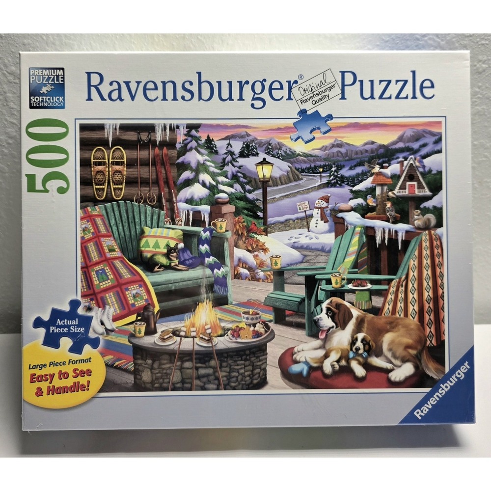 Ravensburger Apres Ski All Day 500 Pieces Large Format Puzzle 27x 20 Wernersbach